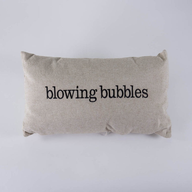 Blowing Bubbles Pillow