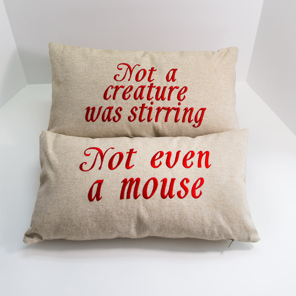 Not a Creature Was Stirring Pillow