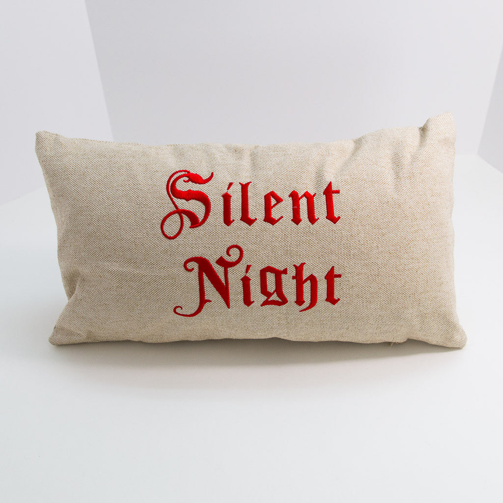Traditional Silent Night Pillow