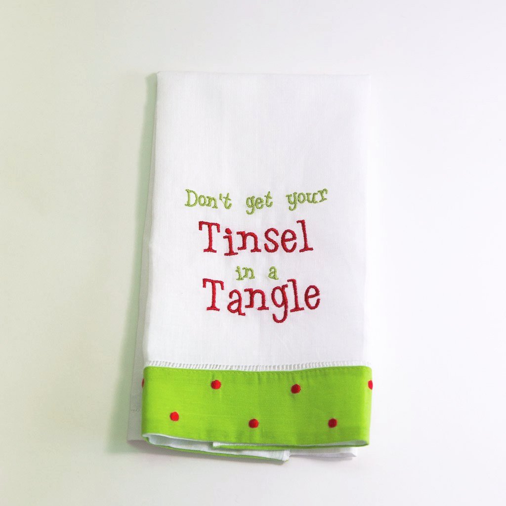 Tinsel in a Tangle Towel